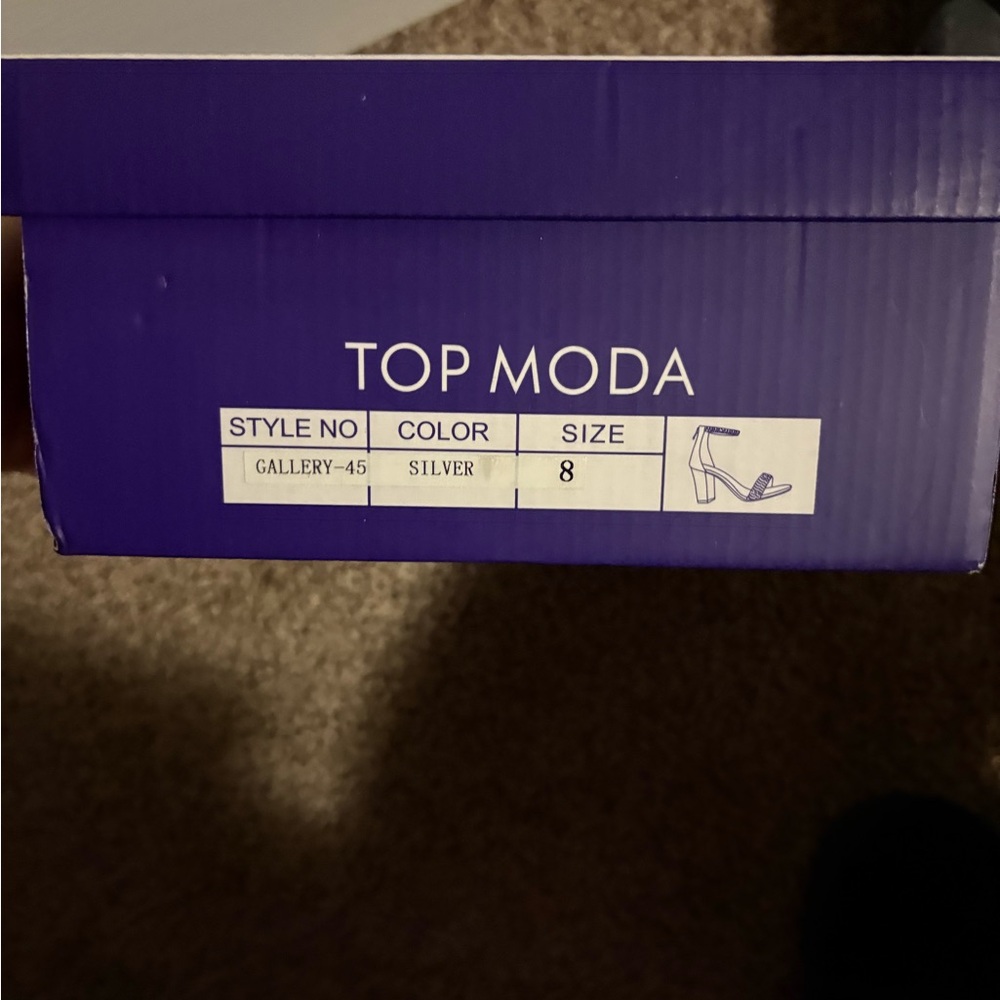 TOP Moda Silver Heels🩶